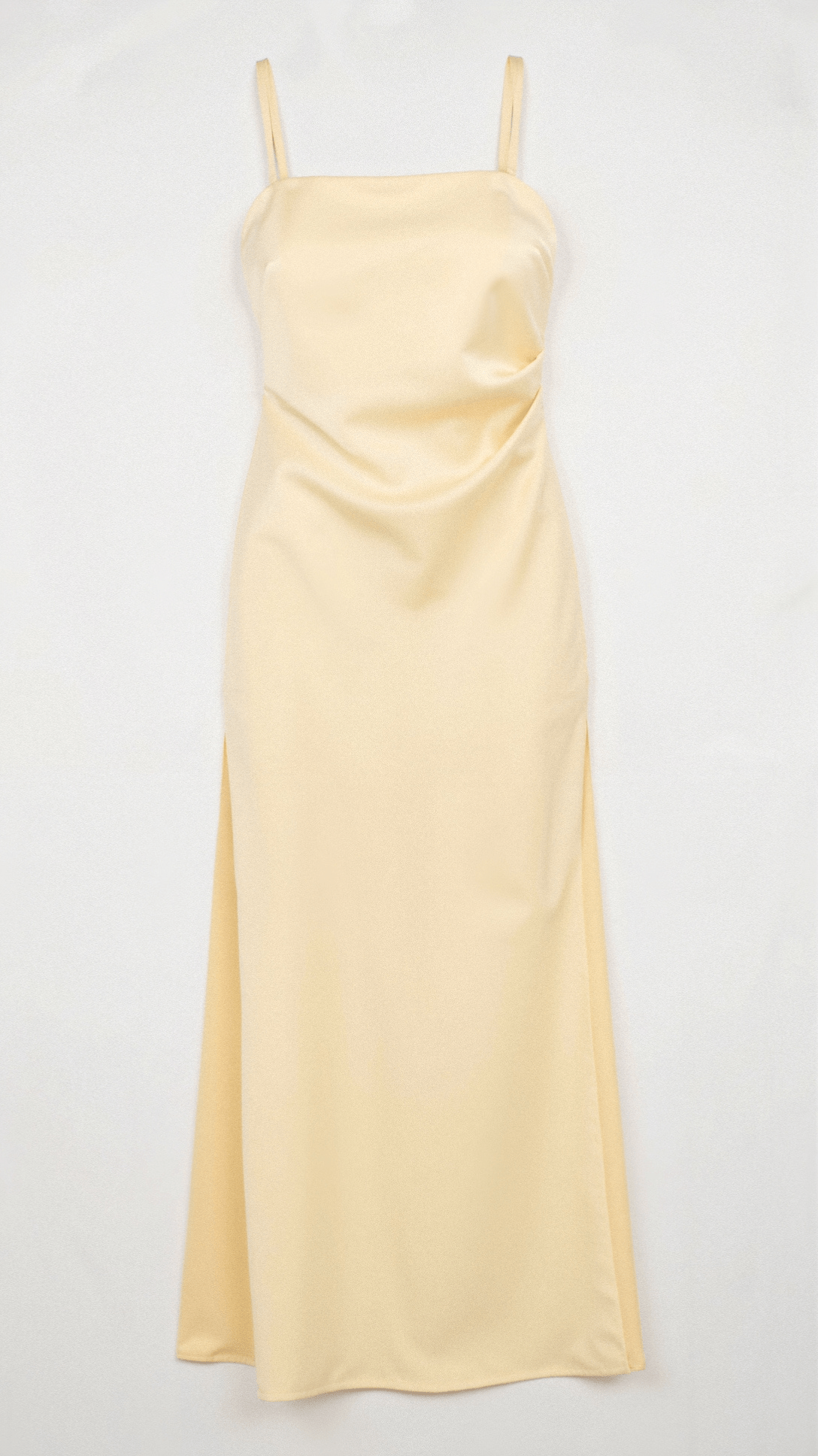 Lison – Robe maxi à fines bretelles avec fente à la cuisse femme