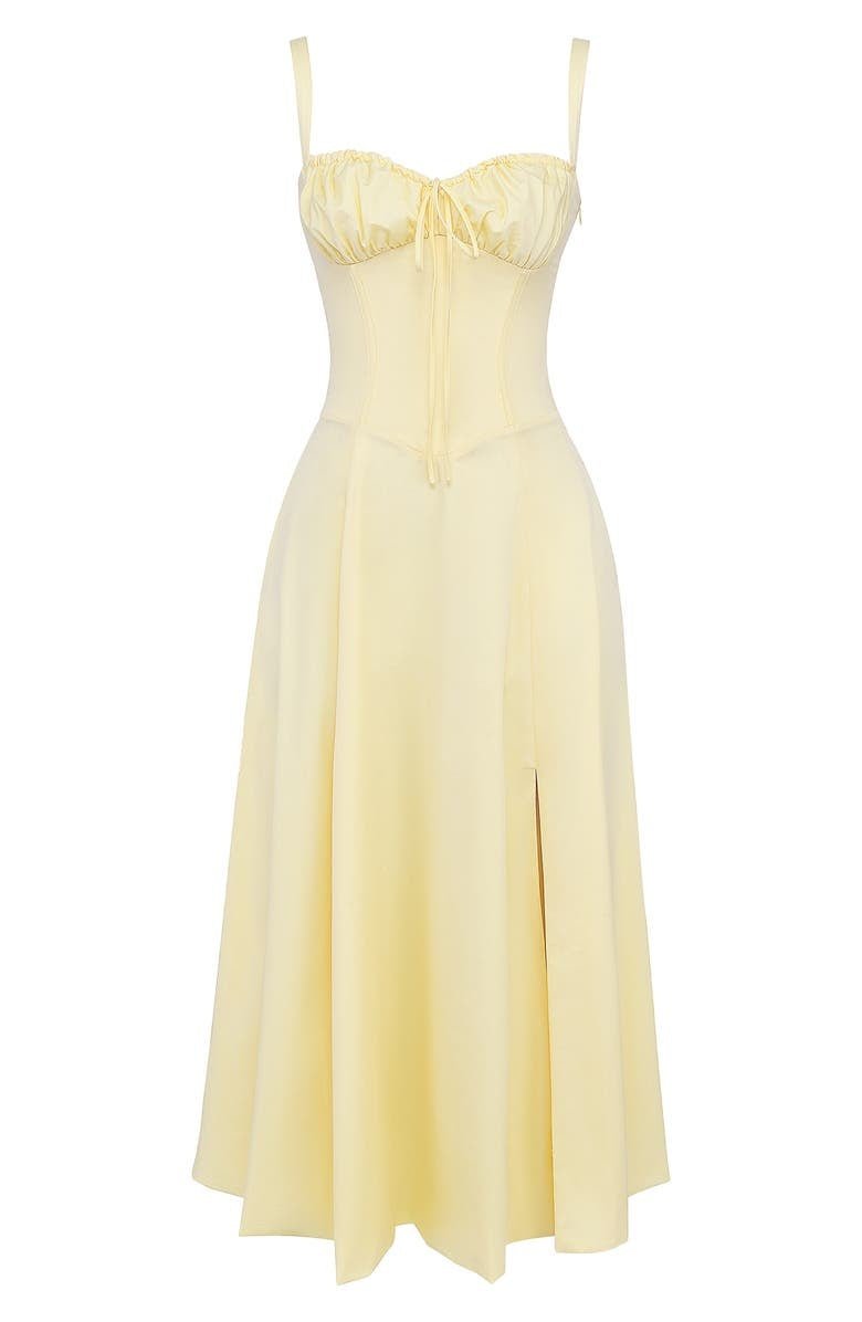 Mathilde – Robe midi à corset femme