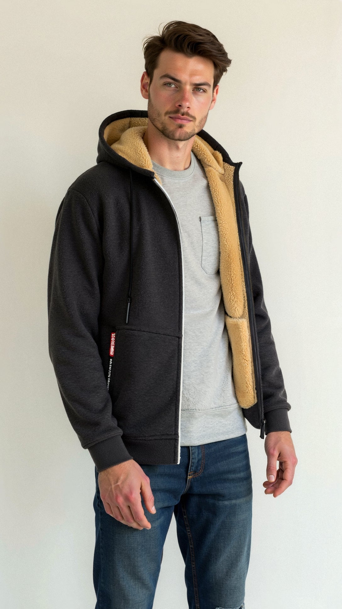 Théo – Sweat à capuche homme doublé