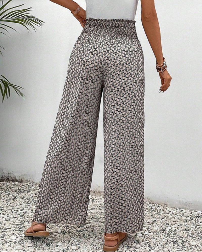 Camille – Pantalon léger à imprimé femme