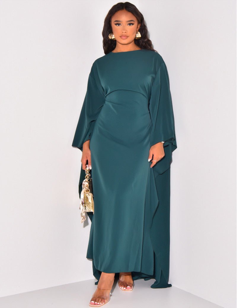 Amandine – Robe maxi avec cape femme