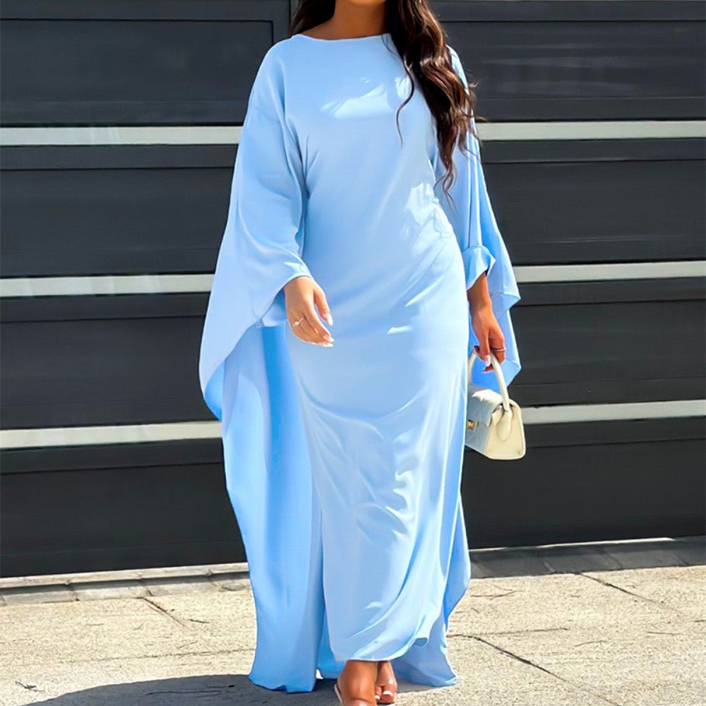 Amandine – Robe maxi avec cape femme