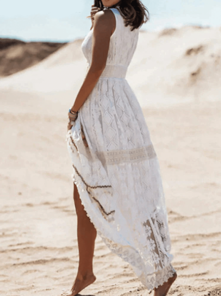 Zoé – Robe maxi bohème en dentelle femme