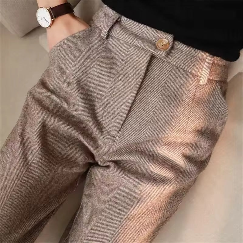 Pantalon en laine homme coupe ajustée 2