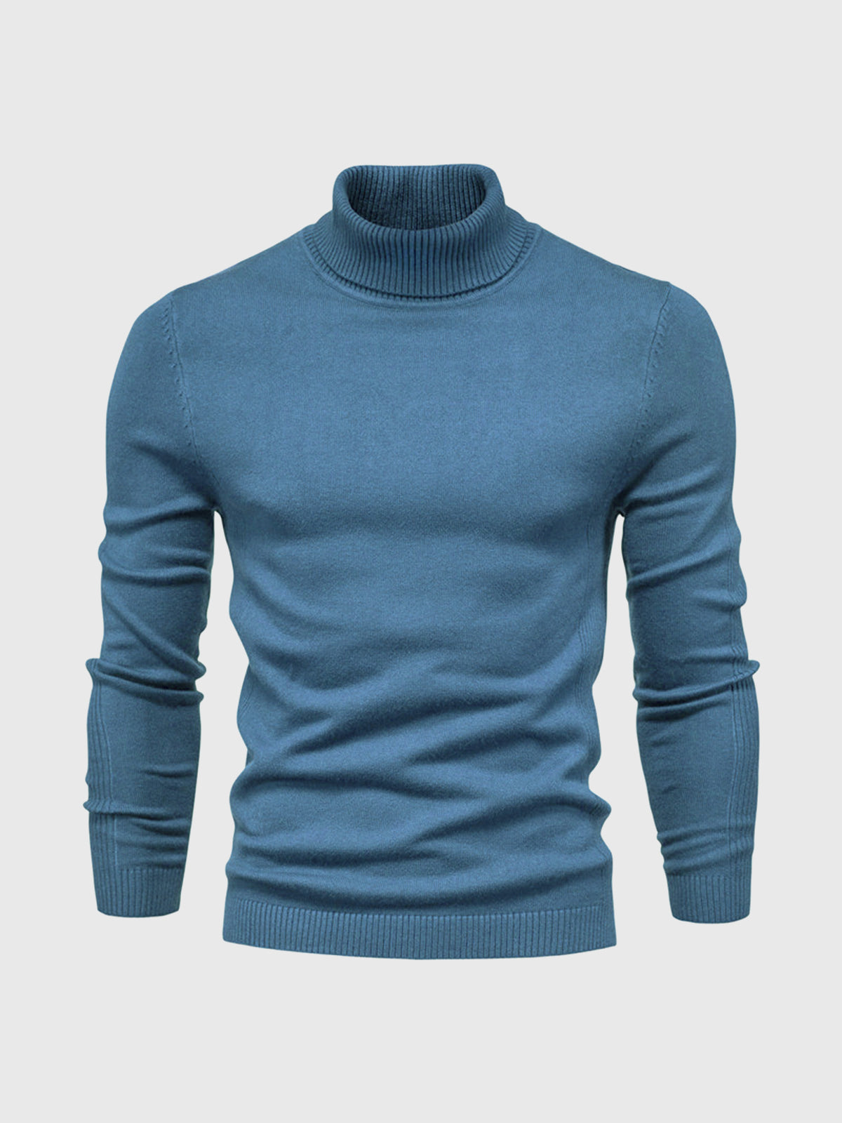 Pull col roulé homme en coton doux et intemporel, lavable en machine 10