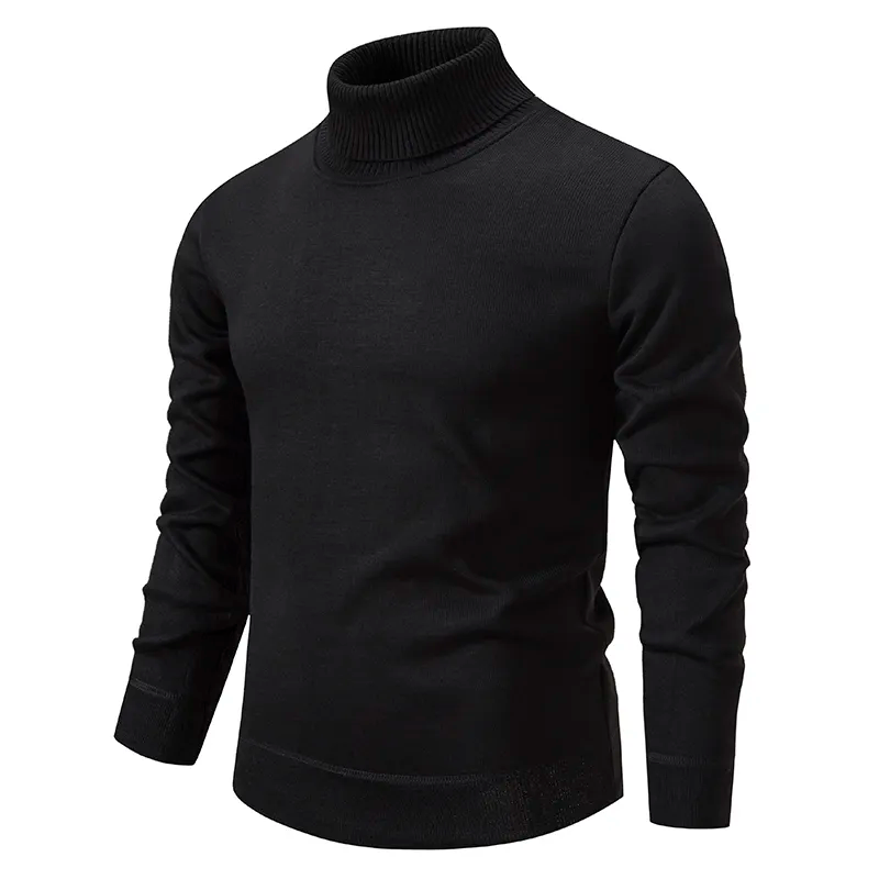 Pull col roulé homme en laine vierge, doux et facile d'entretien 2