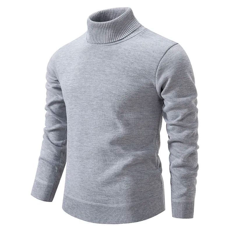 Pull col roulé homme en laine vierge, doux et facile d'entretien 3