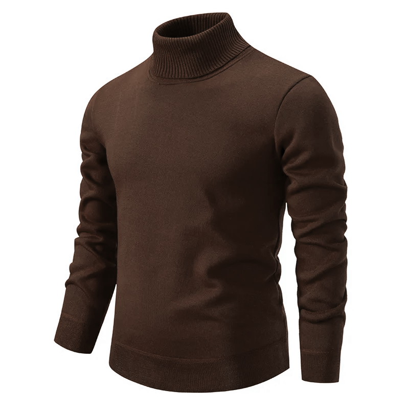 Pull col roulé homme en laine vierge, doux et facile d'entretien 5