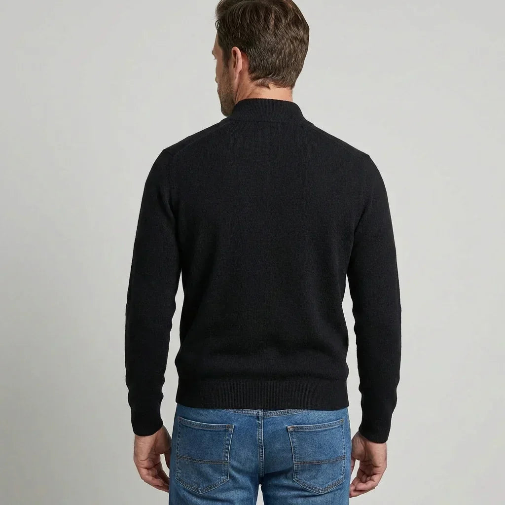 Pull col V homme en coton doux et respirant, coupe regular 9