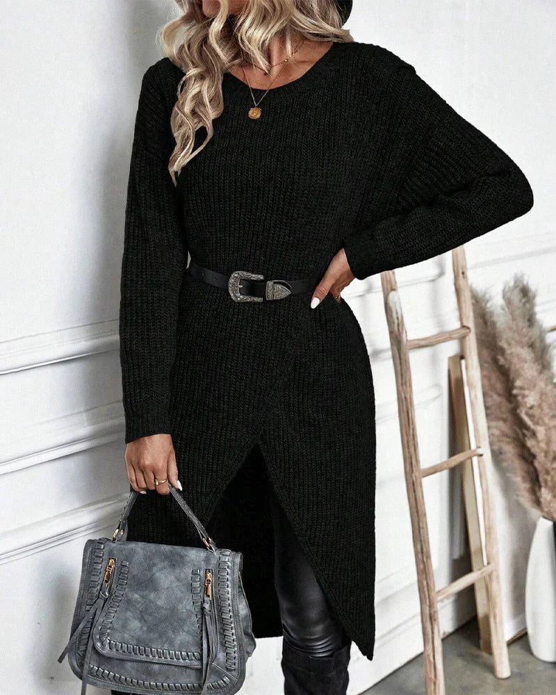 Pull en maille torsadée femme col rond coupe ample 10