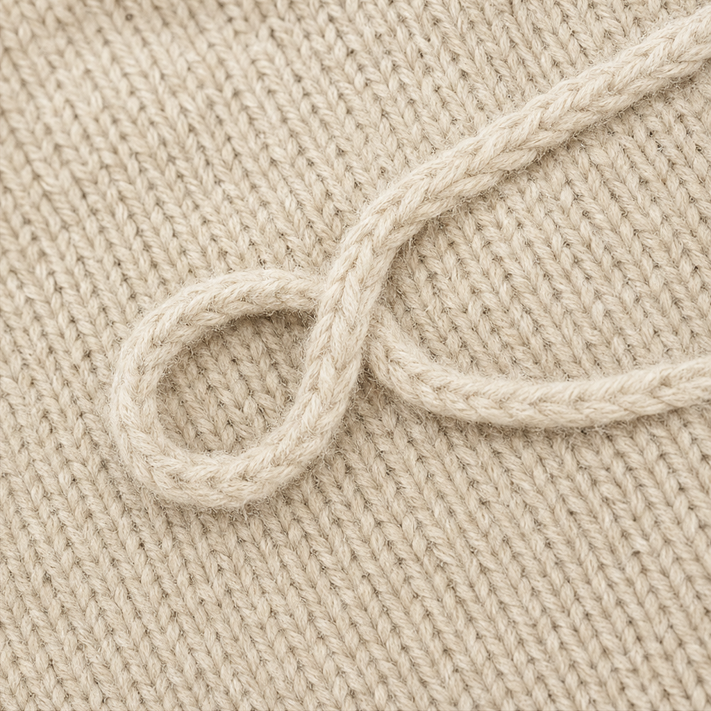 Pull femme en maille à col rond avec détails en cordon et boutons 12