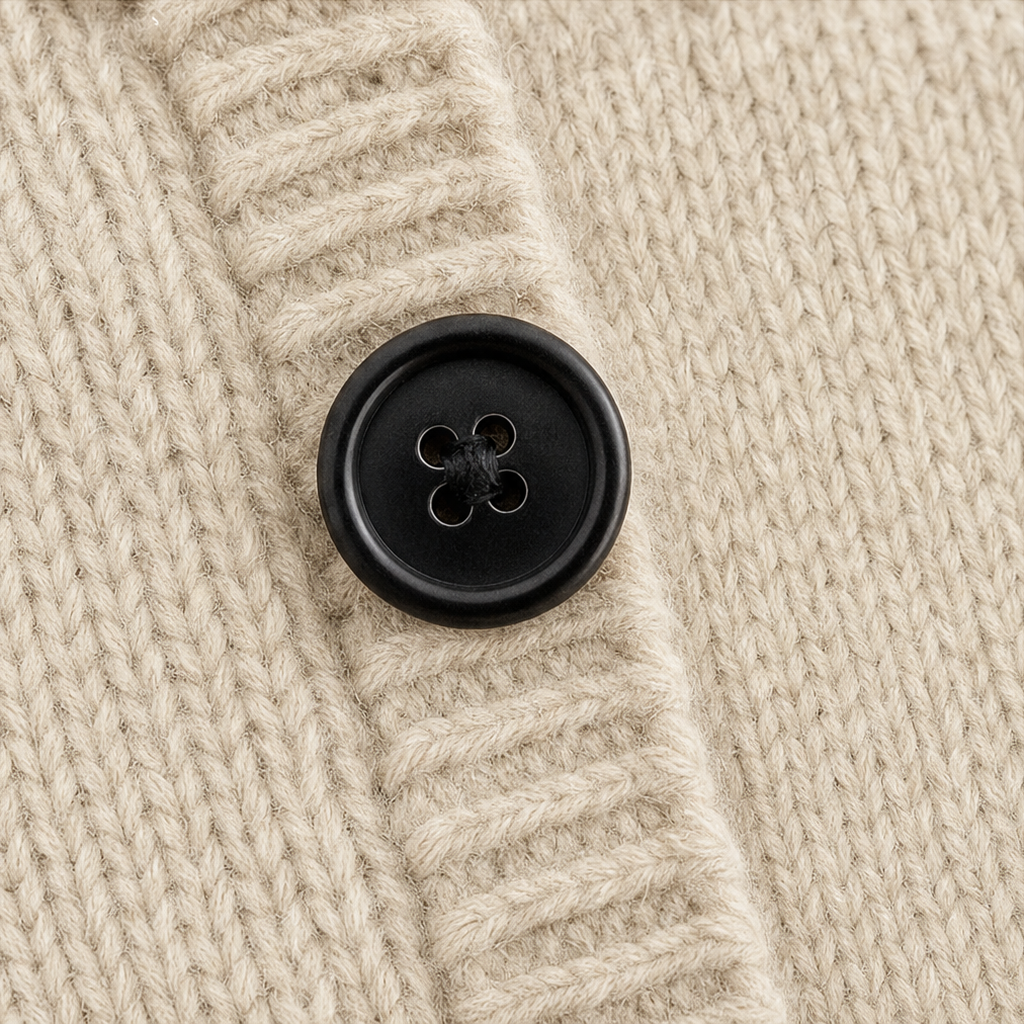 Pull femme en maille à col rond avec détails en cordon et boutons 13