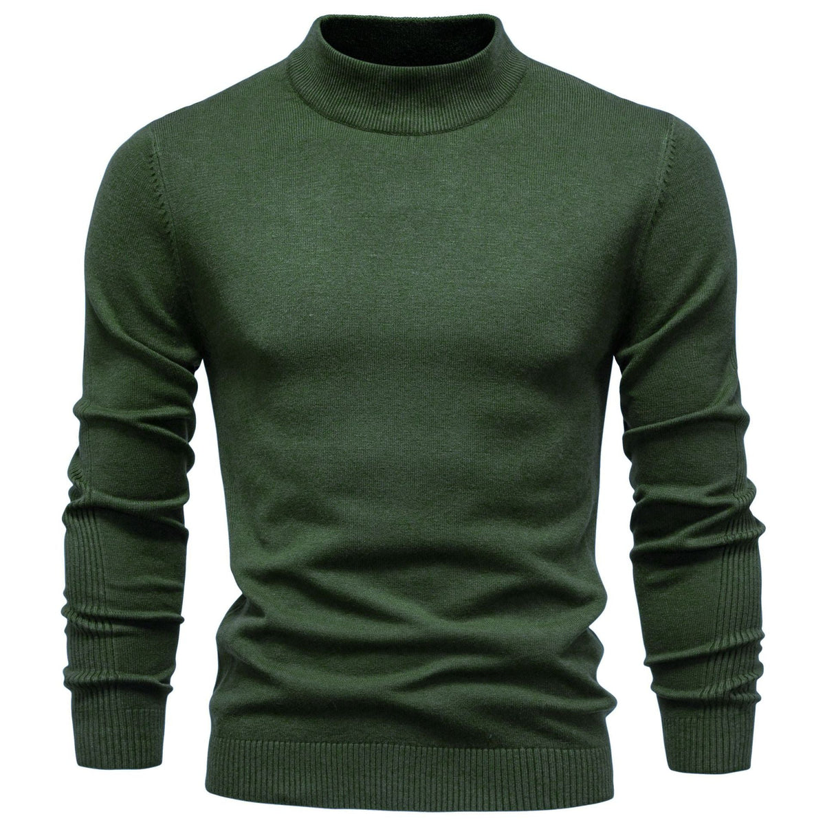 Pull homme col montant en maille fine coupe ajustée 9