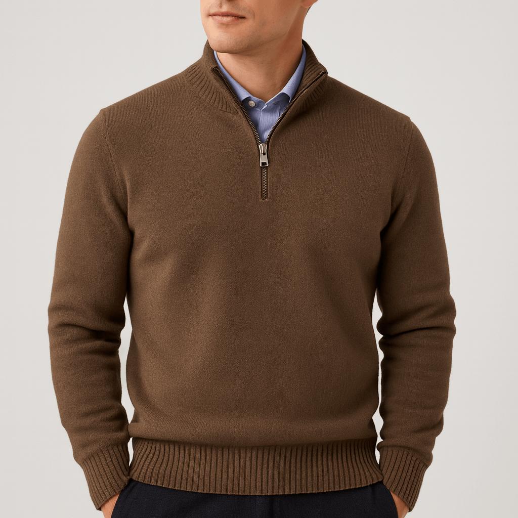 Pull zippé homme coupe ample à fermeture intégrale 2