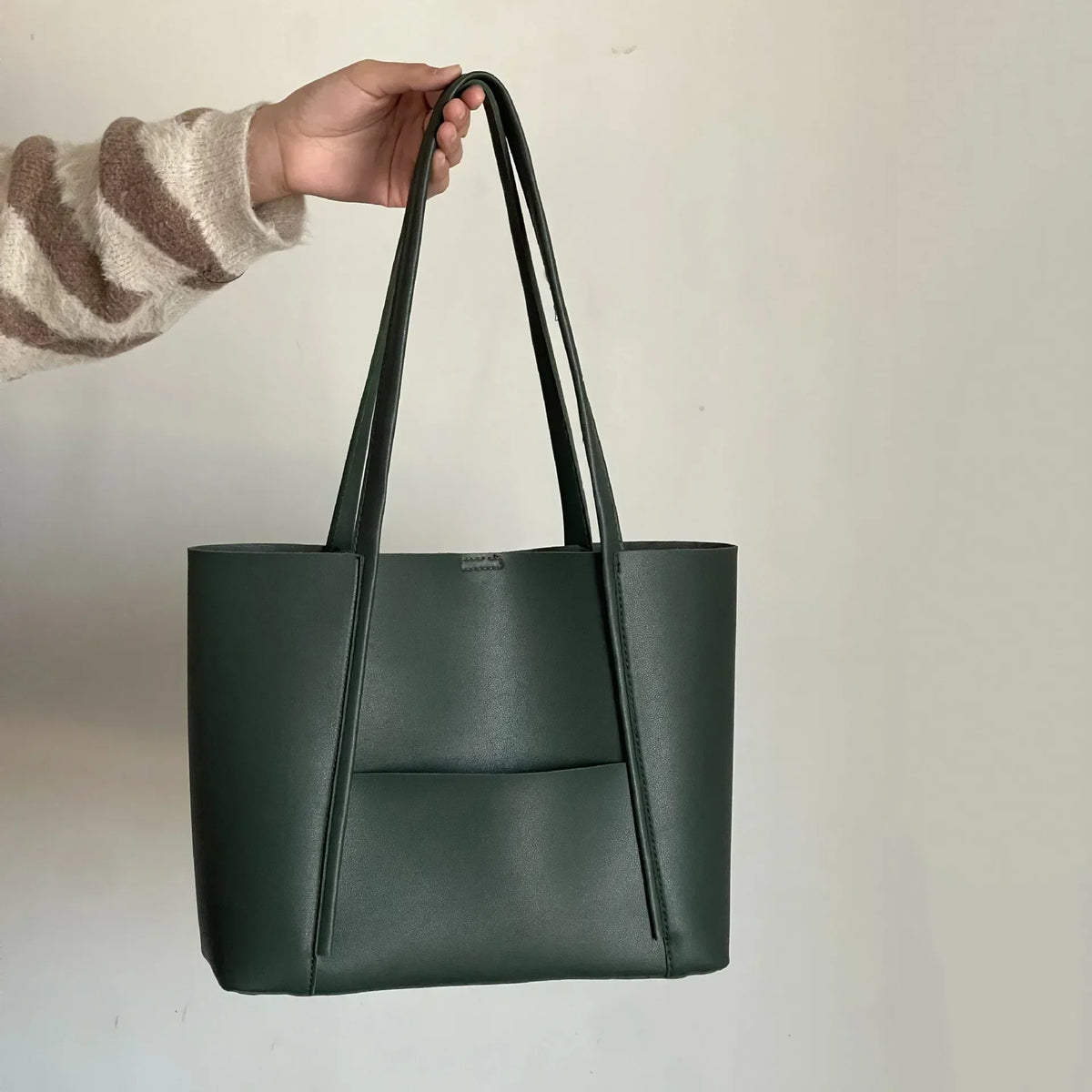 Sac à main femme en cuir à poignée et grande contenance 3