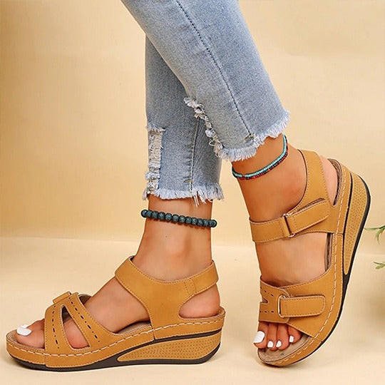 Sandales confort femme à semelle amortissante