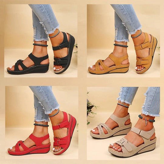 Sandales confort femme à semelle amortissante