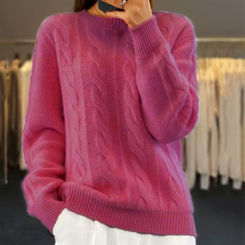 Violette – Pull femme torsadé