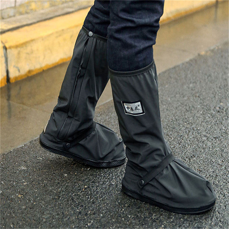 Sur-chaussures de pluie imperméables à fermeture éclair et semelle antidérapante 3