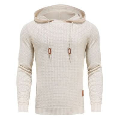 Sweat à capuche homme en maille gaufrée à coupe ajustée 22