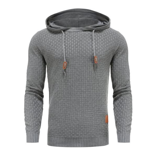 Sweat à capuche homme en maille gaufrée à coupe ajustée 24