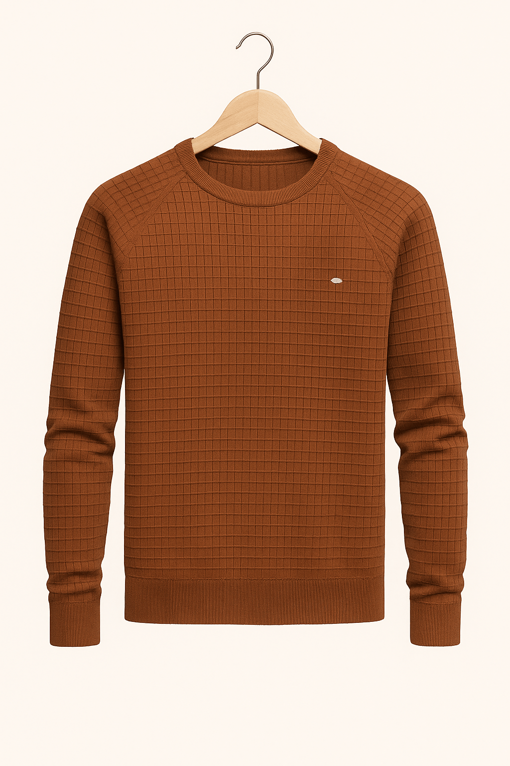 Sweat homme sans capuche en tissu structuré et coupe ample