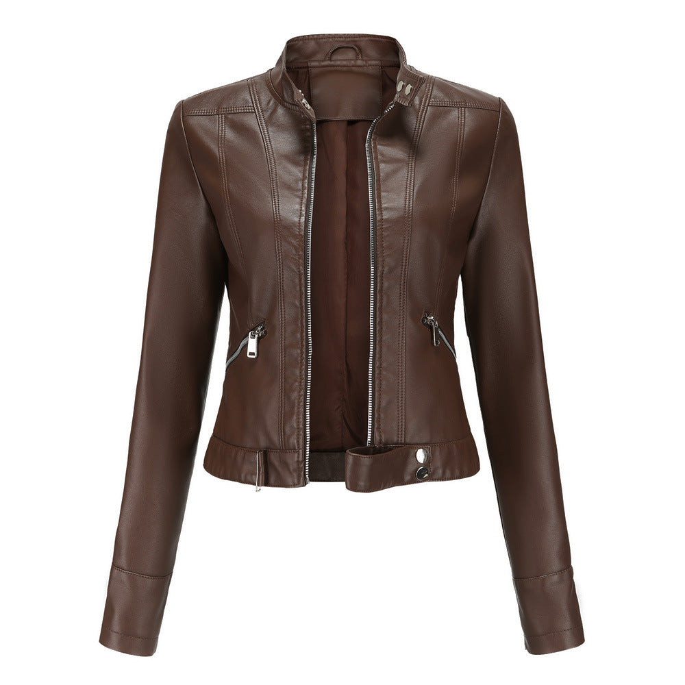 Élise – Veste femme automne style cuir