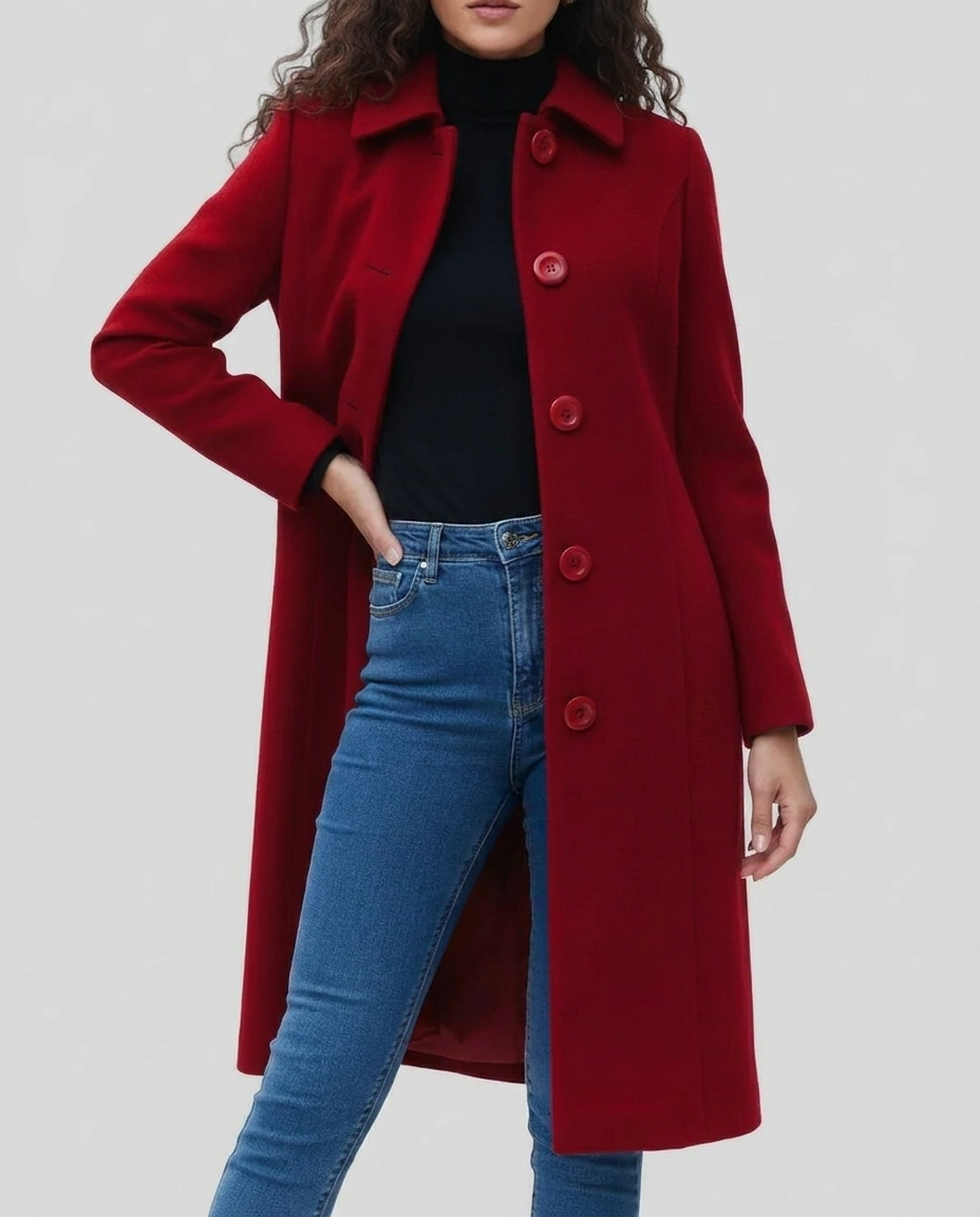 Trench femme long simple boutonnage à col chemise 7