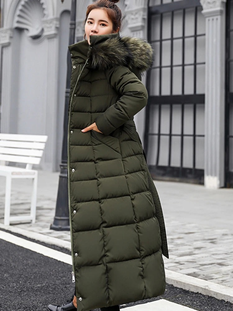 Georgia – Long manteau chaud style doudoune femme
