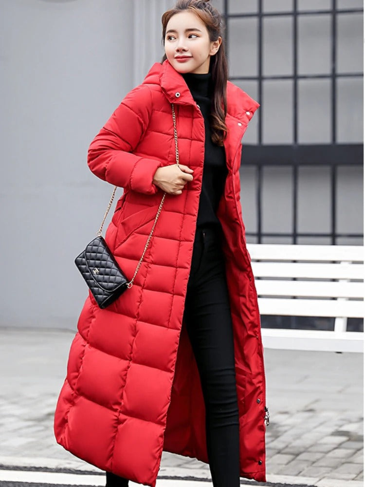 Georgia – Long manteau chaud style doudoune femme