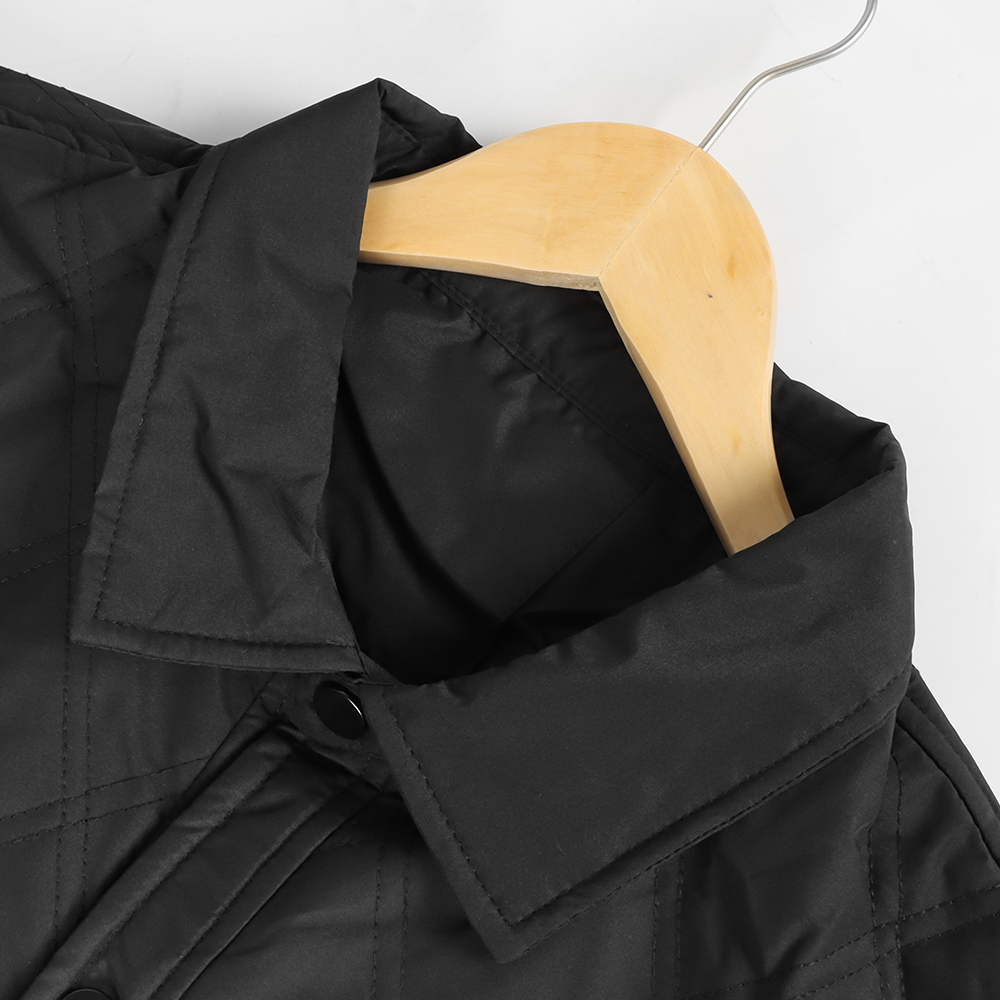 Veste chemise matelassée homme à col et poches boutons pression 14
