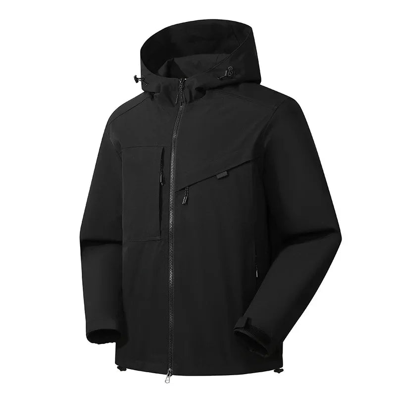 Veste de pluie femme imperméable à capuche avec coutures étanchées et poches zippées 13