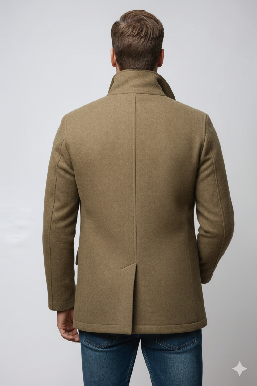 Veste en laine homme à col haut pour l'hiver 5