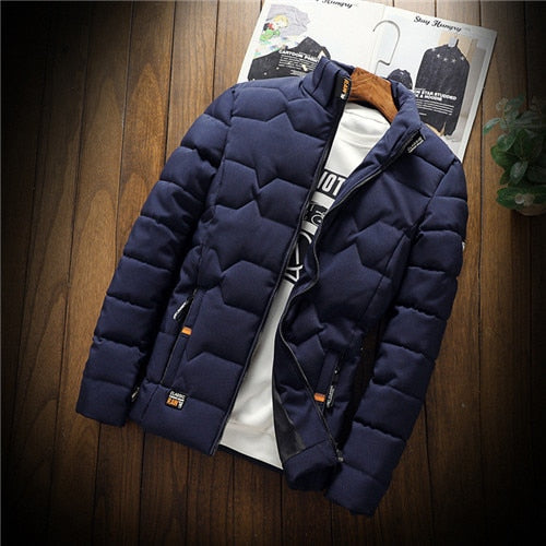 Veste matelassée homme légère zippée à motif géométrique et poches 4