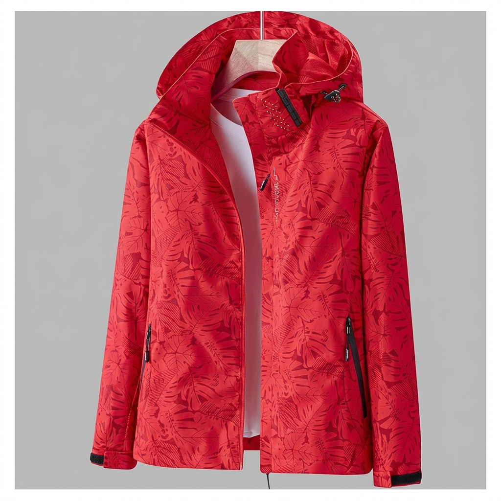 Veste mi-saison femme déperlante et coupe-vent à capuche et poches zippées 4