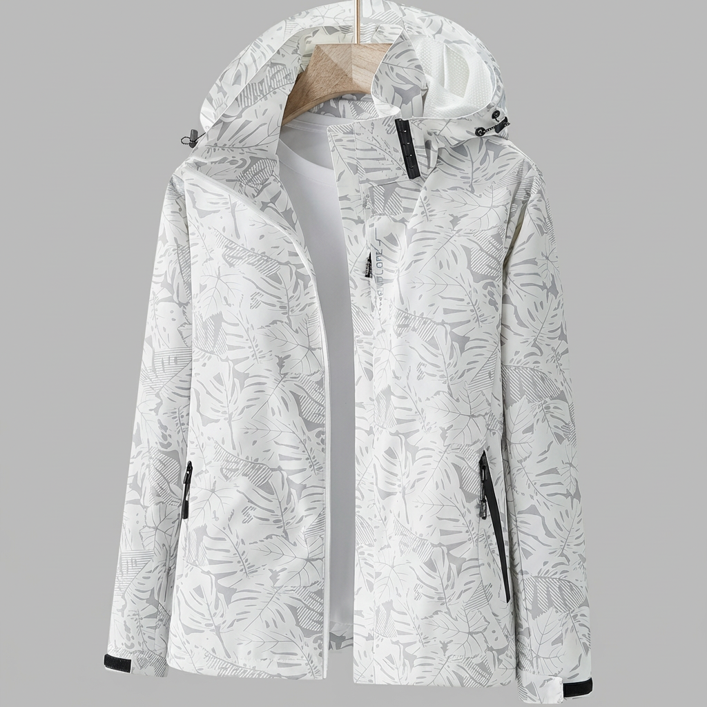 Veste mi-saison femme déperlante et coupe-vent à capuche et poches zippées 5