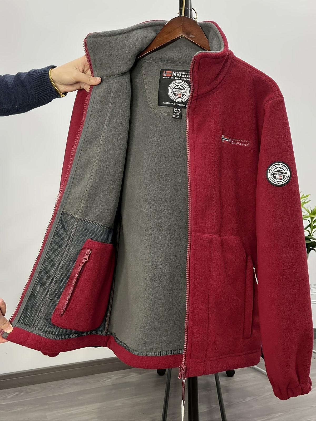 Veste polaire homme légère et chaude à col montant 12