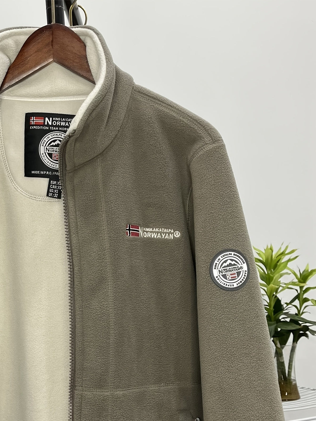 Veste polaire homme légère et chaude à col montant 19