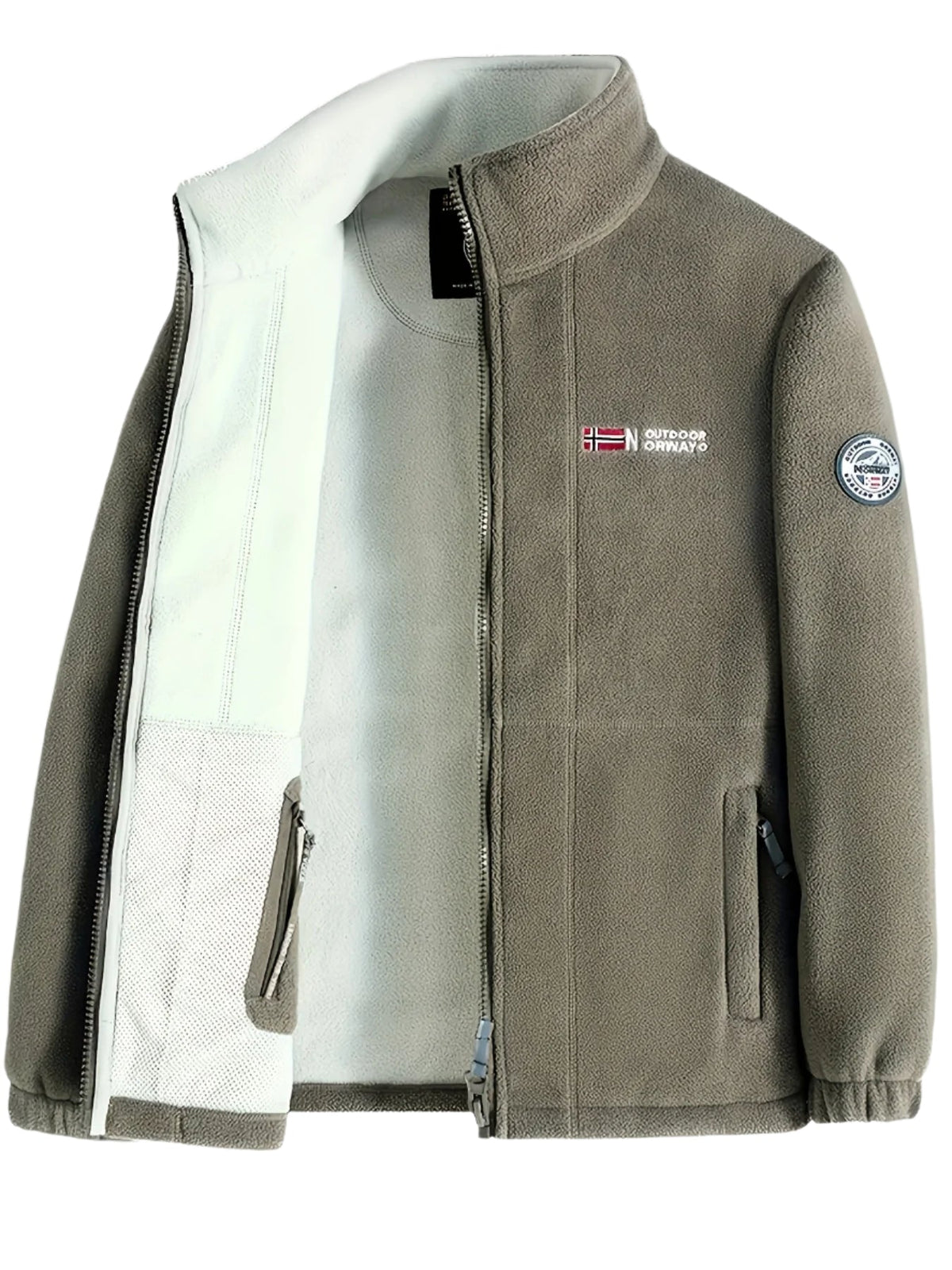 Veste polaire homme légère et chaude à col montant 3