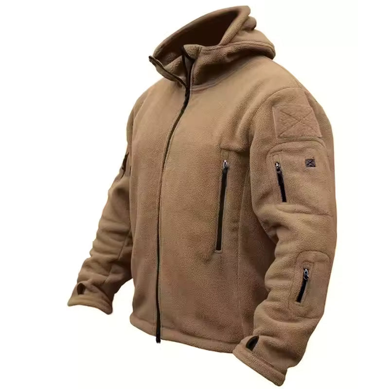 Veste polaire tactique homme à col montant multi-poches 5