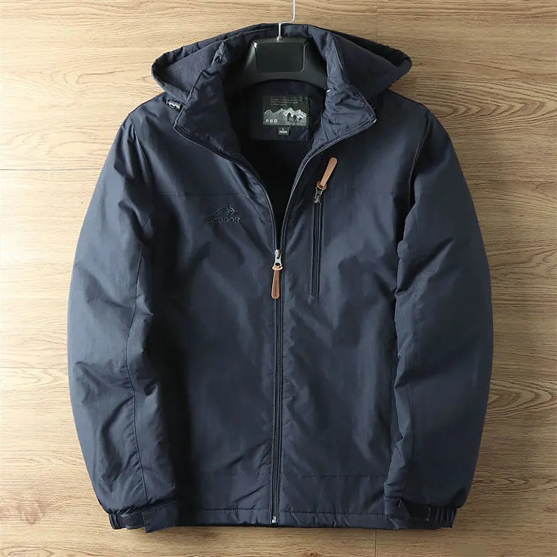 Veste thermique homme à capuche doublée polaire pour l'hiver 2