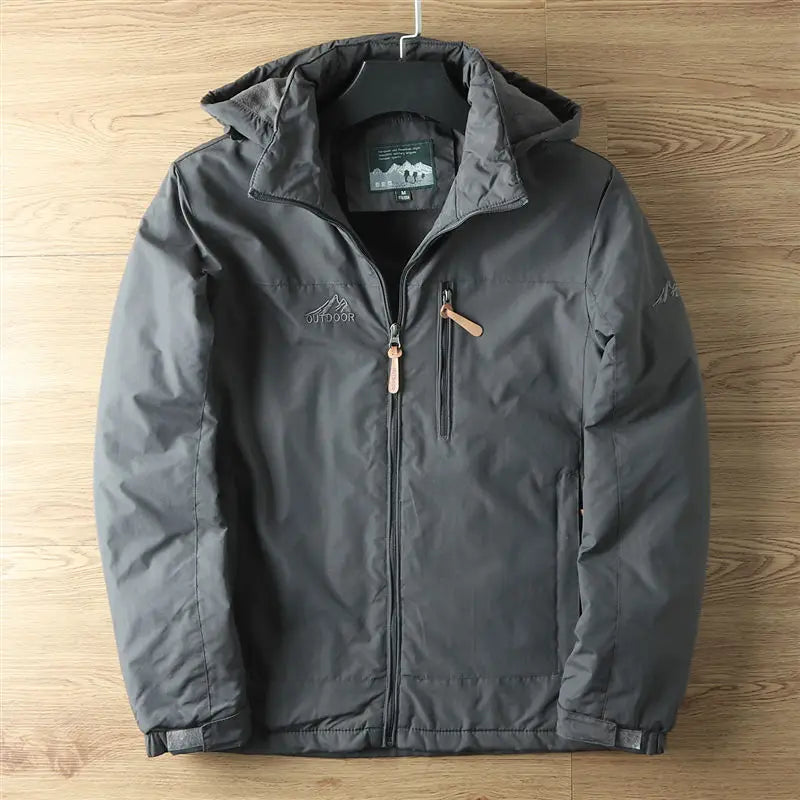 Veste thermique homme à capuche doublée polaire pour l'hiver 3
