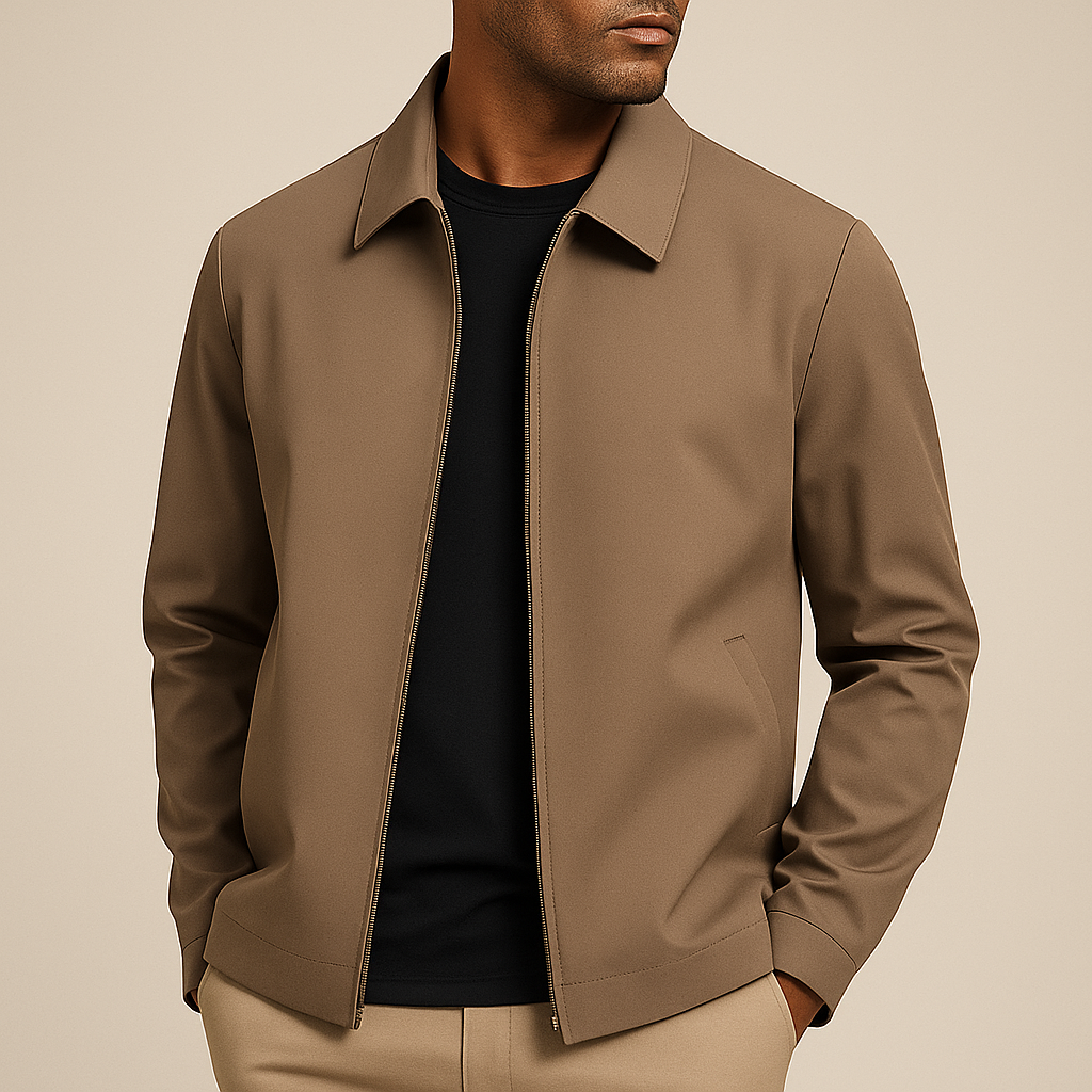 Veste zippée homme légère à col montant pour la mi-saison 10