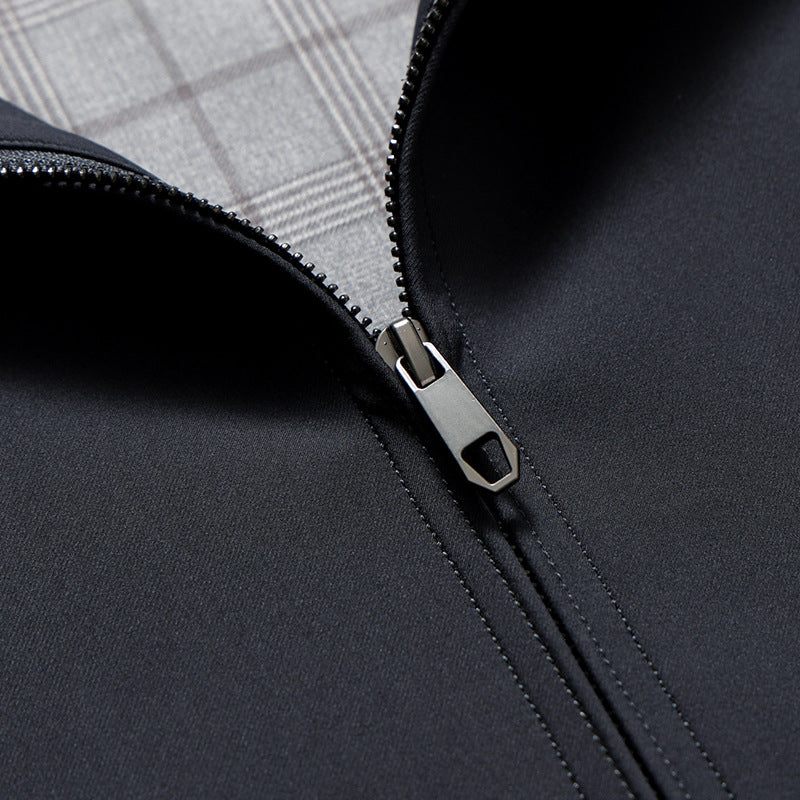 Veste zippée homme légère à col montant pour la mi-saison 7