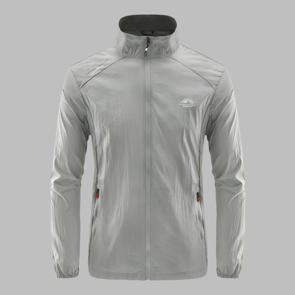 Veste coupe-vent pour homme automne légère en polyester respirant avec coupe classique CallOff