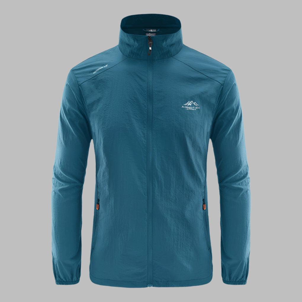 Veste coupe-vent pour homme automne légère en polyester respirant avec coupe classique CallOff