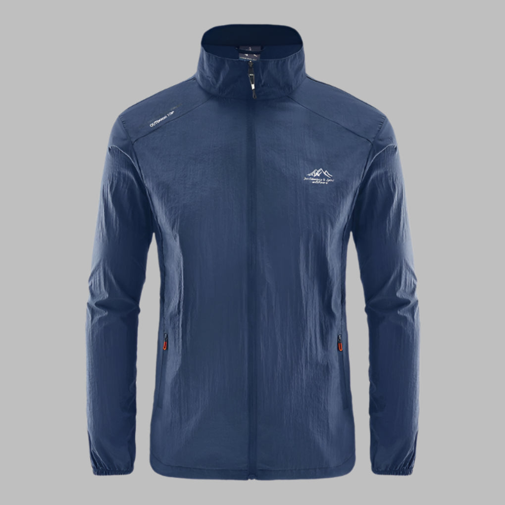 Veste coupe-vent pour homme automne légère en polyester respirant avec coupe classique CallOff