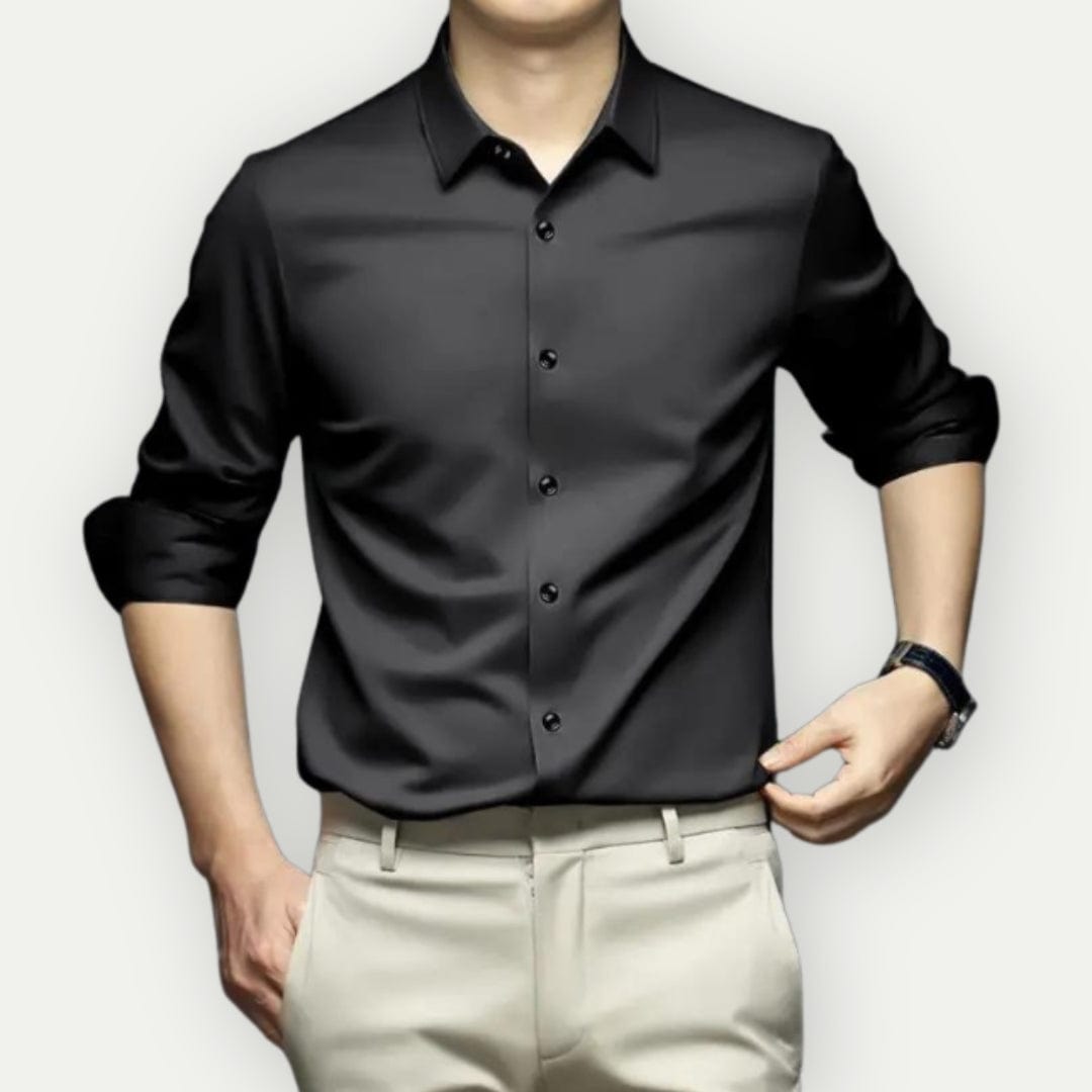 Chemise homme slim fit sans repassage – élégance polyvalente et confort au quotidien