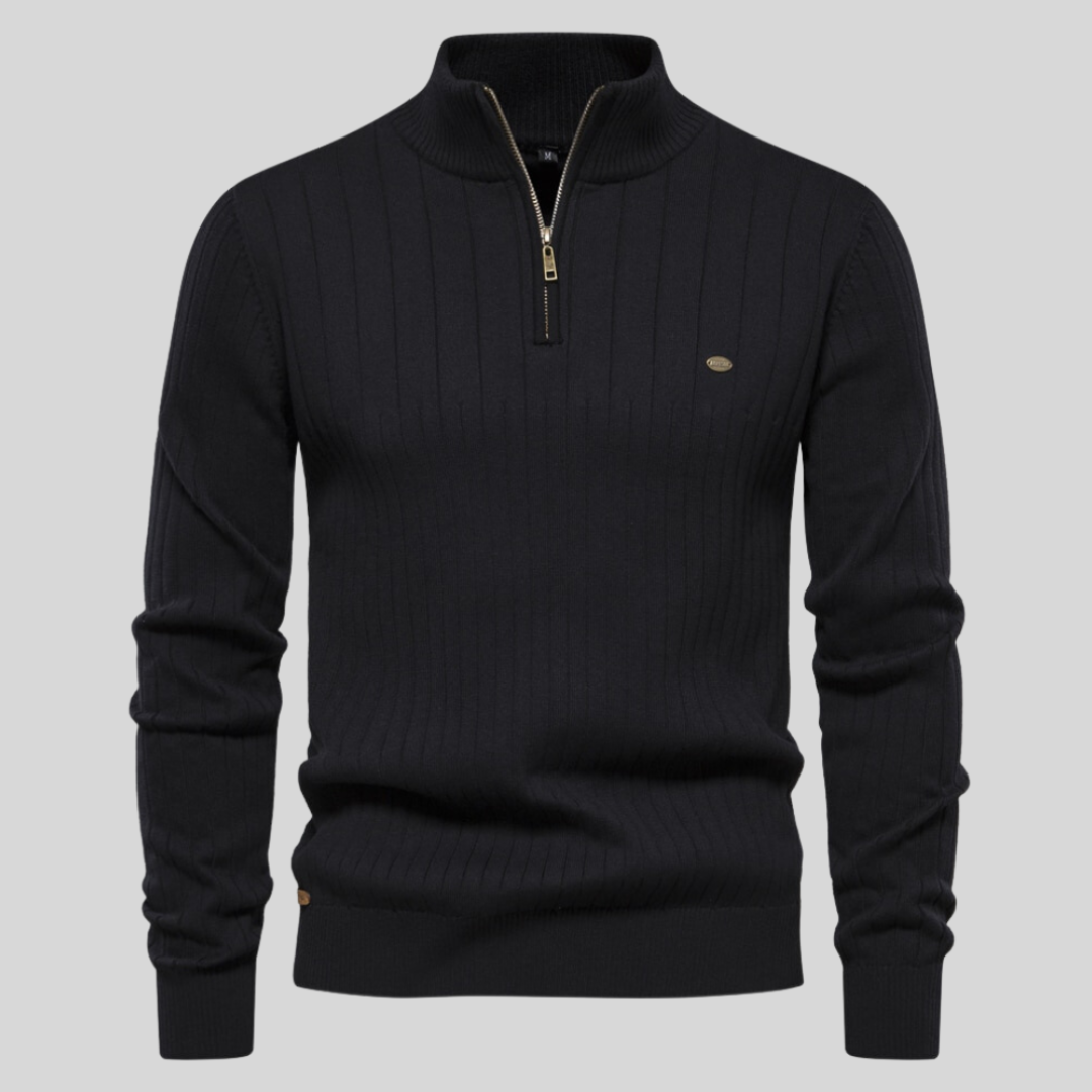 Sébastien - Pull à col zippé homme