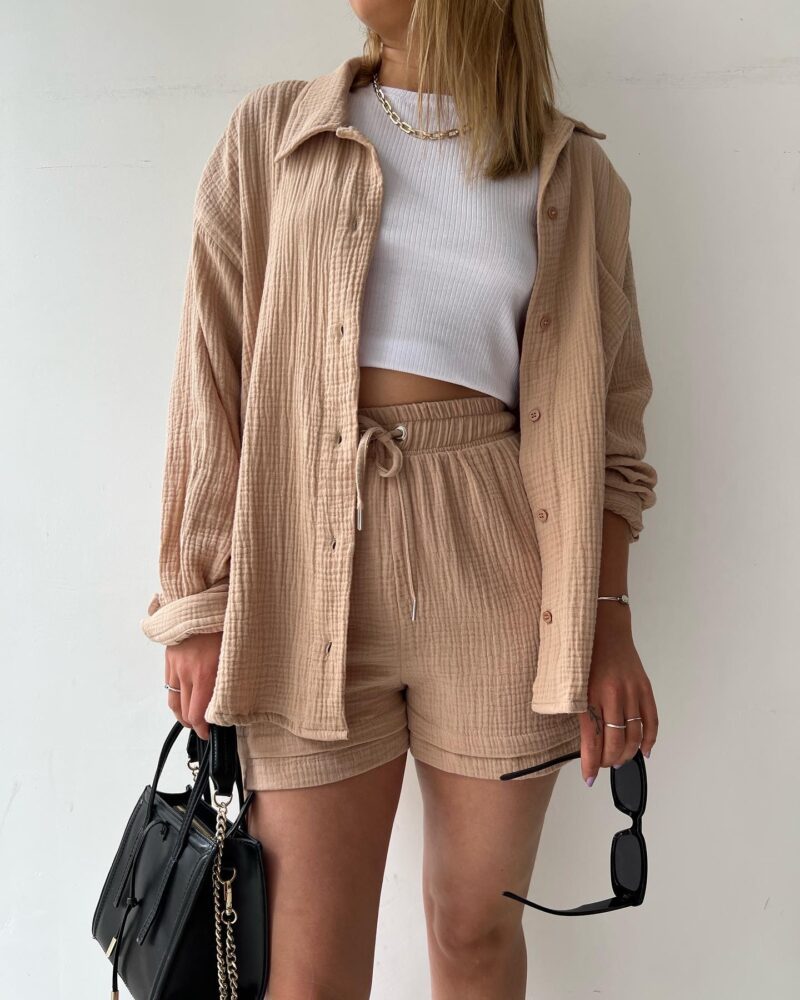 Camille – Ensemble en coton élégant femme